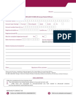 Complaint Form - Complaint Form Version 3