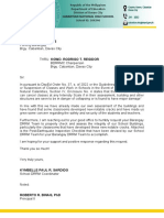 Bldg. Inspection and Assessment LETTER TO BRGY COUNCIL