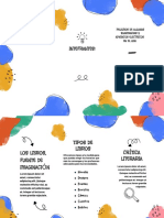 Folleto Tríptico Campaña Informativa de Fomento de La Lectura Colorido Infantil Azul y Amarillo PDF