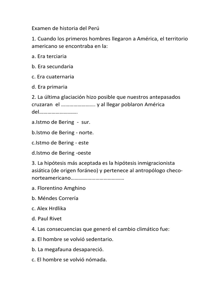 Historia Del Peru PDF Perú