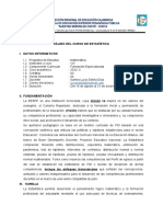 Sílabo de Estadística - VII de Mat. - 2022-II