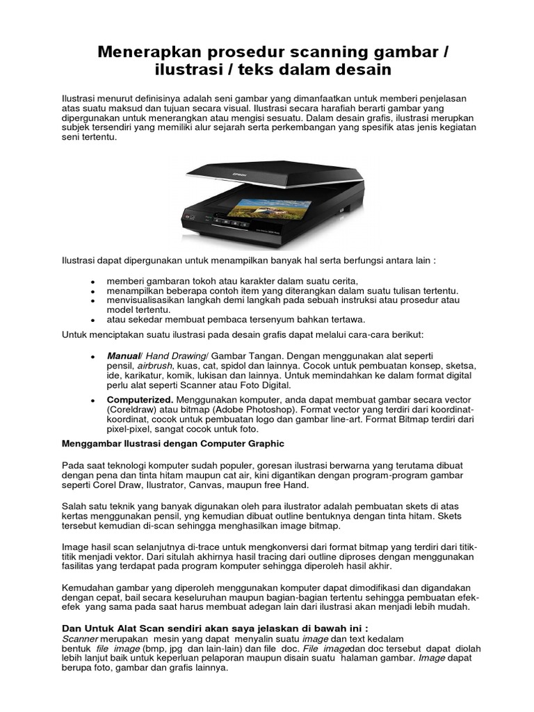 MENGOPTIMALKAN PENGGUNAAN SCANNER DALAM DESAIN | PDF