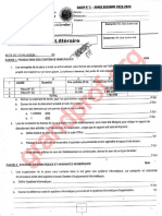 Informatique TleA Bac Blanc College Retraite Avril 2023 PDF