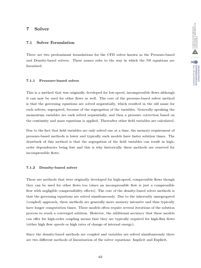 CFD - Solver PDF | PDF | Fluid Dynamics | Computational Fluid Dynamics