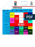 Horario Escolar