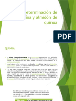 Determinación de proteína y almidón en variedades de quinua