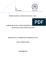 Rapport-Bilan Des Bals Exercice 2021-2022 Coordination Technique Cnal 30 Septembre 2022 Version Transferee