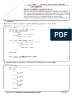 Langage Java - Finale - Corrige PDF