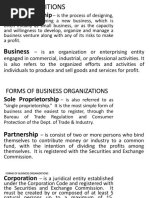 Forms of Bus Org