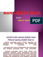 Akuntansi Manajemen dan Peran Manajemen Biaya