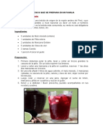 Chicha Morada: Refresco Que Se Prepara en Mi Familia