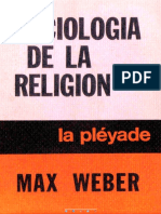 Max Weber - Sociología de La Religión
