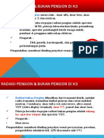 RADIASI PENGION & BUKAN PENGION DI K3