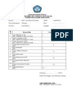 Daftar Hadir Panitia 2023