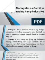 1-Materyales Sa Gawaing Pang-Industriya