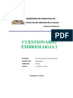 Cuestionario de Embriologia I - Metodos Anticonceptivos 2022
