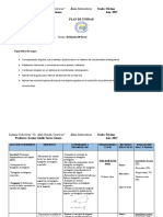 MATEMATICASPLAN DE UNIDAD 10mo II Parcial