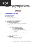 Medicare Benefit Policy Manual: Chapter 8 - Coverage of Extended Care (SNF) Services Under Hospital Insurance