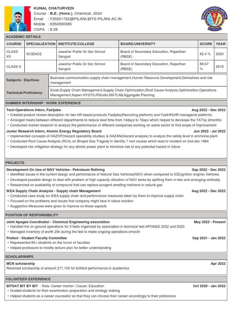 Resume Noncore Compressed PDF | PDF