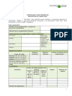 Formulario para Presentar Proyectos