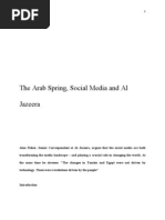Download The Arab Spring Social Media amp Al Jazeera by AlanFisher1 SN64536537 doc pdf