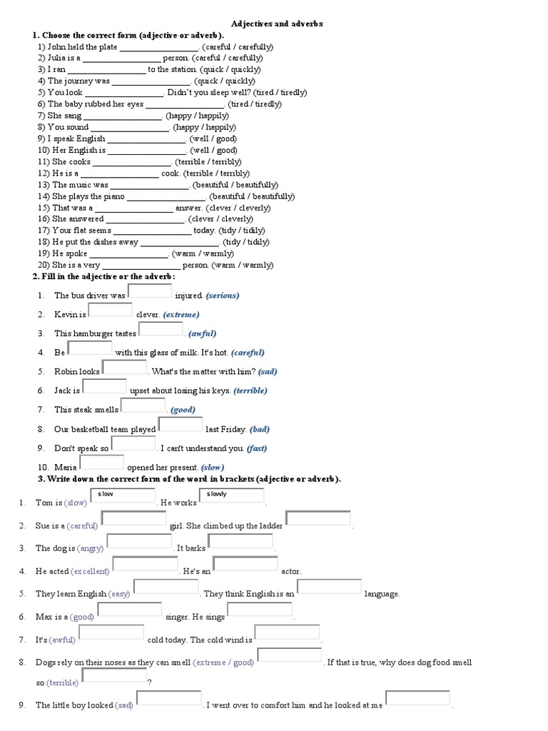 COMPARISON OF ADJECTIVES AND ADVERBS ADVANCED EXERCISES PDF visual data 7