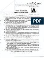 ./J SCI) : Test Booklet