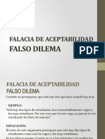 Falacia de Aceptabilidad