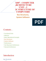 Bus Structures, Software, Performance