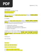 LIC SURRENDER FORM No.5074 ORIGINAL | PDF | Insurance | Life Insurance