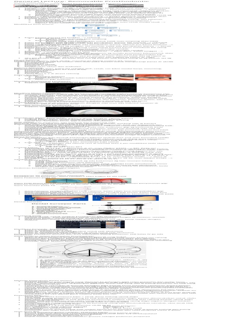 General Lecture Removable Prosthodontic PDF