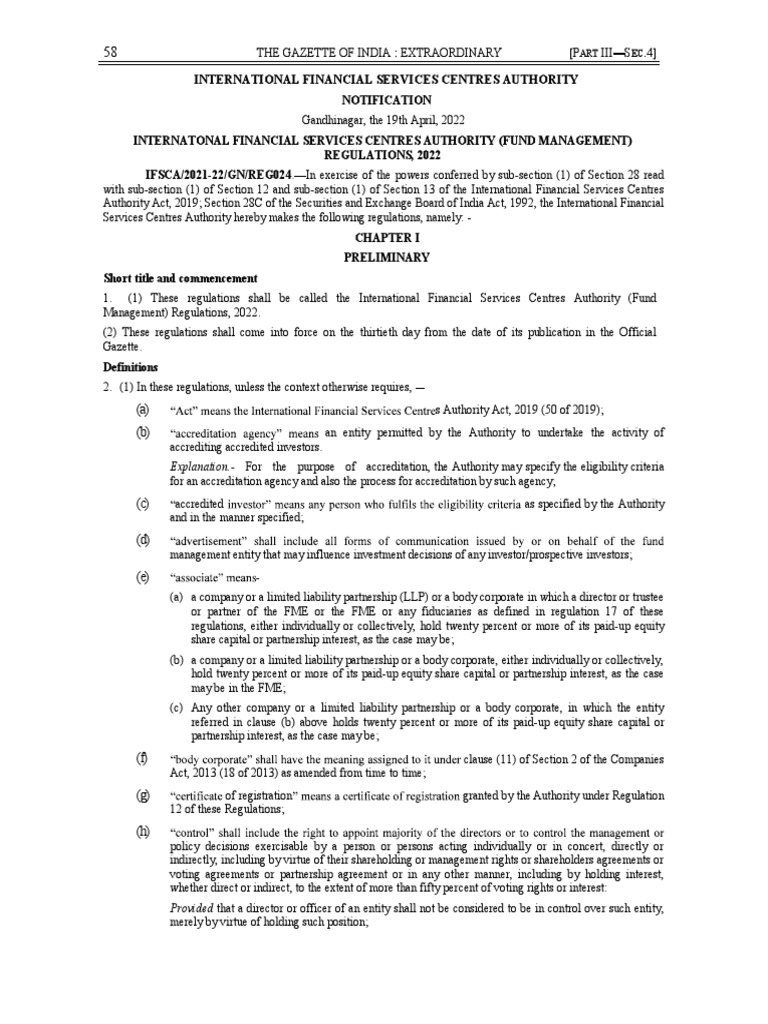 Ifsca Fm Regulations Pdf