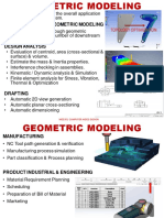 Geometric Modeling Applications in CAD, CAM and CAE