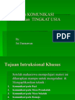 KOMUNIKASI BERDASARKAN TINGKAT USIA