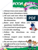 g7 Classroom Rules