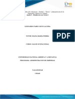 Guía de actividades y rúbrica de evaluación - Unidad 2 - Tarea 3 - Administración de la Seguridad y Salud en el Trabajo