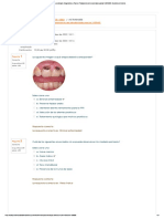 Cuestionario - Diagnóstico y Plan de Tratamiento Del Desdentado Parcial VIERNES - Revisión Del Intento