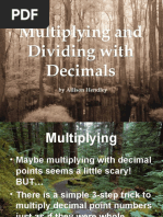 Multiplying and Dividing Decimals