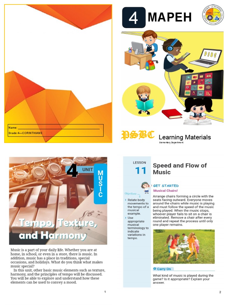 Mapeh 4 4TH Quarter PDF
