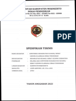 Spesifikasi Teknis Konstruksi Rehabilitasi Sedangberat Gedung Olahraga Dinas Pendidikan PDF