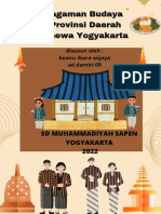 Keragaman Budaya Di Provinsi Daerah Istimewa Yogyakarta