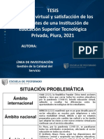 Educación virtual y satisfacción estudiantil