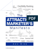 Attraction Marketing Manifesto