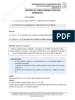 Funciones de varias variables: dominio, recorrido y gráfica