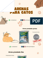 Arenas para Gatos - Abril 2023 - Huellitas Pet Shop PDF