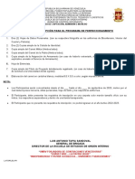 Requisitos de Inscripcion para El Programa de Perfeccionamiento