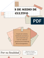 Medios de Cultivo Por Su Finalidad PDF