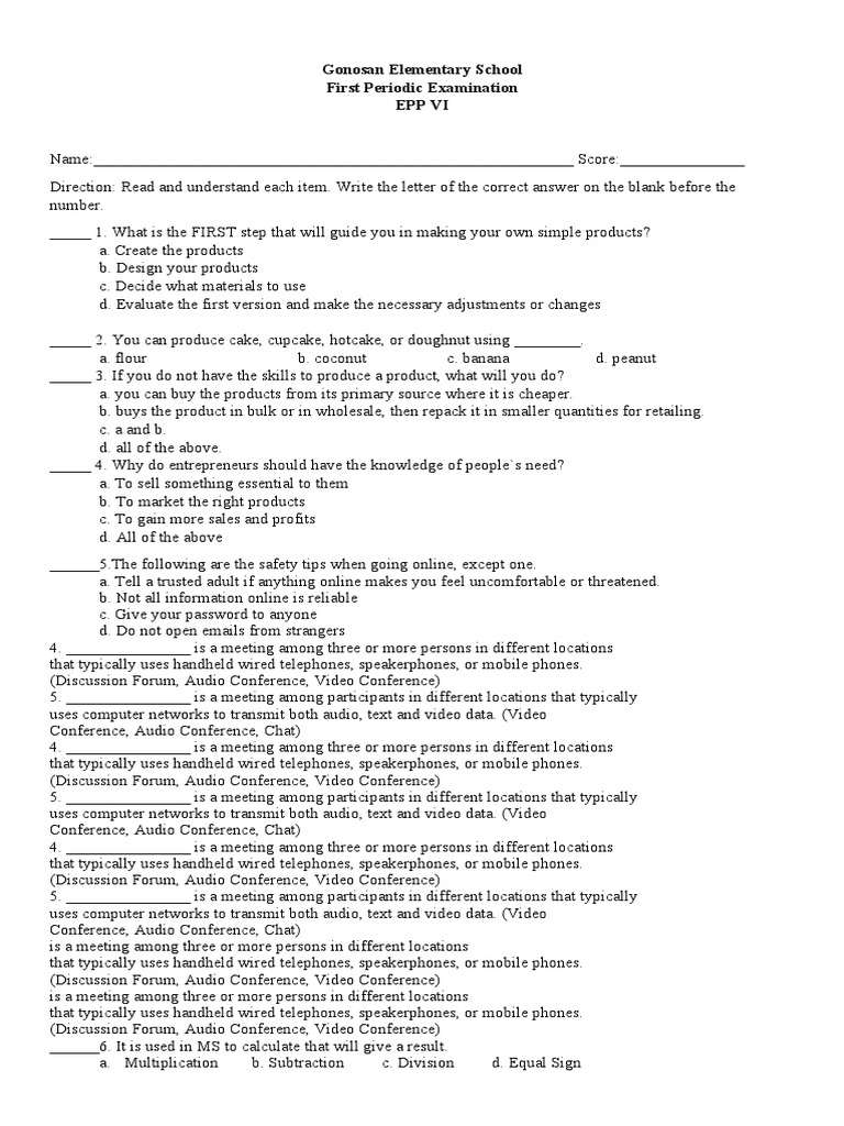 test-question-epp6-ict-download-free-pdf-videotelephony