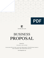 Beige and Black Minimalist Business Proposal