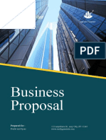 Blue And Yellow Professional Business Proposal